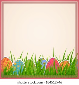 Vector Illustration of a Decorative Easter Background
