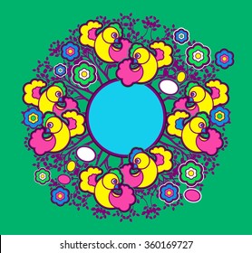 vector illustration decorative festive element for Easter