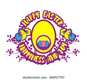 vector illustration decorative festive element for Easter