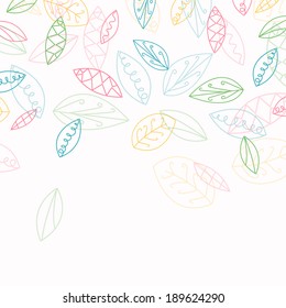 Vector Illustration of a Decorative Floral Background