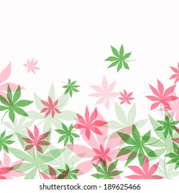 Vector Illustration of a Decorative Floral Background