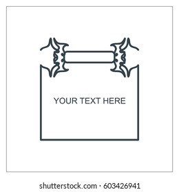 Vector illustration of a decorative frame.
