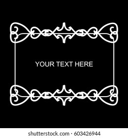 Vector illustration of a decorative frame.