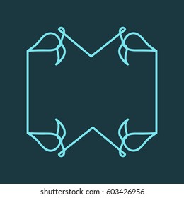 Vector illustration of a decorative frame.