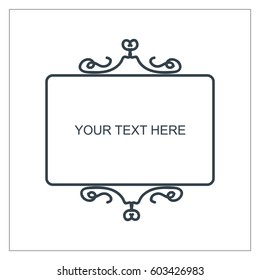 Vector illustration of a decorative frame.