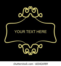 Vector illustration of a decorative frame.
