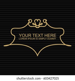 Vector illustration of a decorative frame.