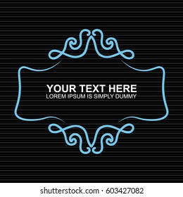 Vector illustration of a decorative frame.