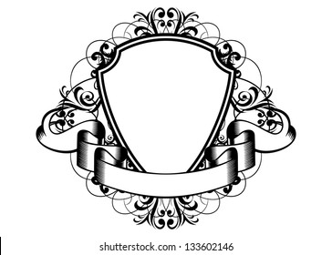 Vector illustration decorative frame with patterns