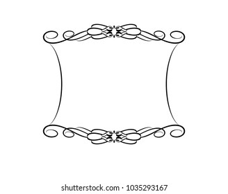 Vector Illustration. Decorative frames. Vintage vector.