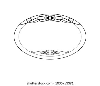 Vector Illustration. Decorative frames. Vintage vector.