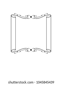 Vector Illustration. Decorative frames. Vintage vector.

