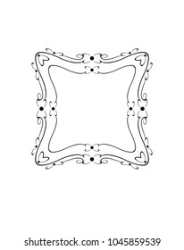 Vector Illustration. Decorative frames. Vintage vector.