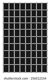 Vector illustration of decorative grilles for windows.