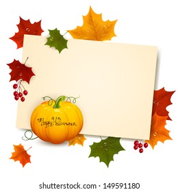 Vector Illustration of a Decorative Halloween Background