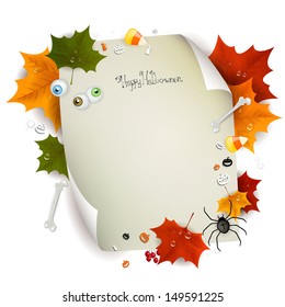 Vector Illustration of a Decorative Halloween Background