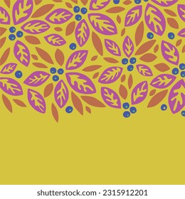 Vector illustration of decorative leaves