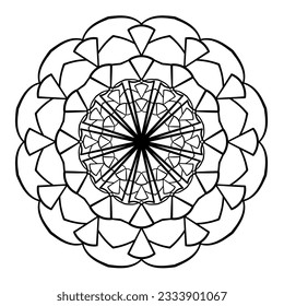 Vector illustration. Decorative mandala pattern.