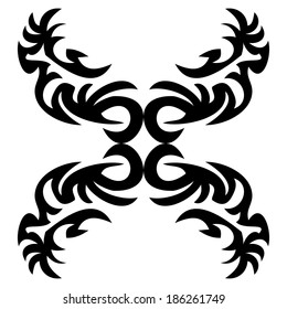 Vector illustration of a decorative ornament.