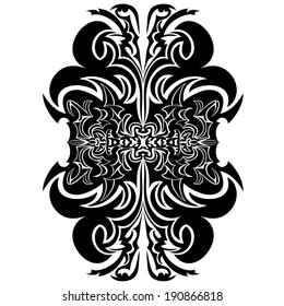 Vector illustration of a decorative ornament.
