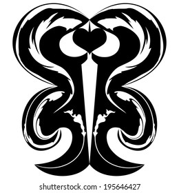 Vector illustration of a decorative ornament.