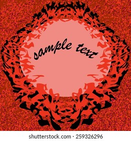 Vector illustration with decorative ornament frame. Can be used for you business artwork
