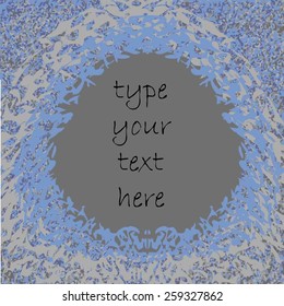 Vector illustration with decorative ornament frame. Can be used for you business artwork