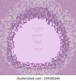 Vector illustration with decorative ornament frame. Can be used for you business artwork