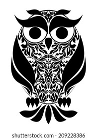 Vector illustration - Decorative Owl