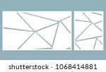 Vector illustration. Decorative panel lines, honeycomb, laser cutting. wooden panel.