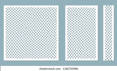 Vector illustration. Decorative panel lines, laser cutting. decorative borders patterns. Image suitable for laser cutting, plotter cutting or printing. plotter and screen printing. serigraphy.