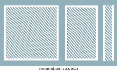Vector illustration. Decorative panel lines, laser cutting. decorative borders patterns. Image suitable for laser cutting, plotter cutting or printing. plotter and screen printing. serigraphy.