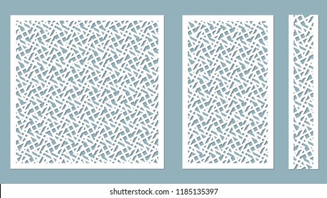 Vector illustration. Decorative panel lines, laser cutting. decorative borders patterns. Image suitable for laser cutting, plotter cutting or printing. plotter and screen printing. serigraphy.
