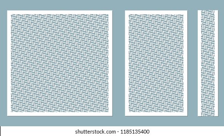Vector illustration. Decorative panel lines, laser cutting. decorative borders patterns. Image suitable for laser cutting, plotter cutting or printing. plotter and screen printing. serigraphy.