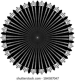 Vector illustration of decorative pattern on a white background.