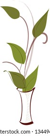 Vector illustration of a decorative plant