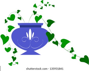 Vector illustration of a decorative plant