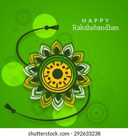 Vector Illustration of decorative rakhi for Raksha Bandhan background.