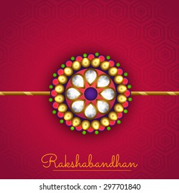   vector illustration of decorative rakhi for Raksha Bandhan.