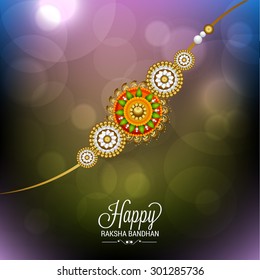 Vector Illustration of decorative rakhi for Raksha Bandhan background.
