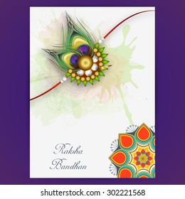 Vector Illustration of decorative rakhi for Raksha Bandhan background.