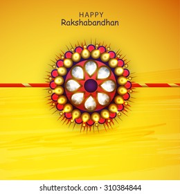 Vector illustration of decorative rakhi for Raksha Bandhan background.