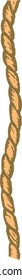 Vector illustration of decorative rope