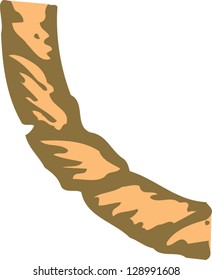 Vector illustration of decorative rope