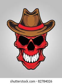 Vector Illustration : Decorative Skull Head