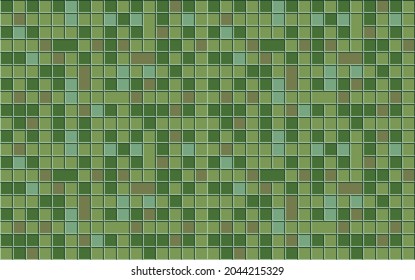 Ilustración vectorial de baldosas decorativas para el interior del baño o de la cocina, mosaico