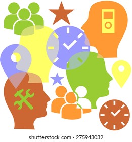 vector illustration dedicated to the communication and technologies.