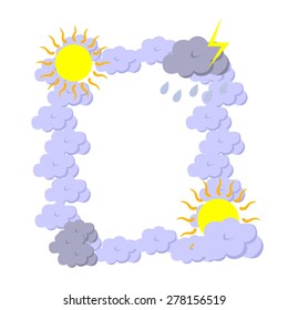 vector illustration dedicated to the weather forecast.