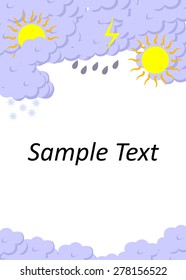vector illustration dedicated to the weather forecast.