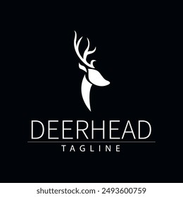 Vector illustration of deer head logo design